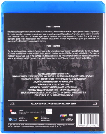 Pan Tadeusz (1928) (Digitally Restored) [Blu-Ray]