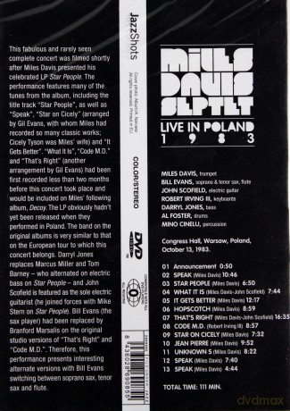 Miles Davis Septet: Live In Poland 1983 [DVD]
