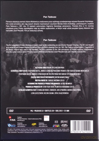 Pan Tadeusz (1928) (Digitally Restored) [DVD]
