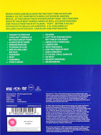 Pet Shop Boys: Discovery (Live In Rio) [DVD]+[2CD]