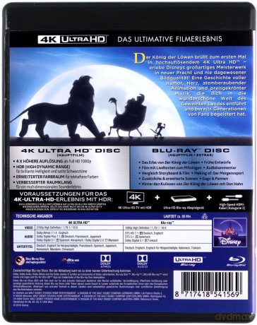 The Lion King (Król Lew) (Disney) [Blu-Ray 4K]+[Blu-Ray]