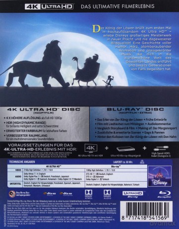 The Lion King (Król Lew) (Disney) [Blu-Ray 4K]+[Blu-Ray]