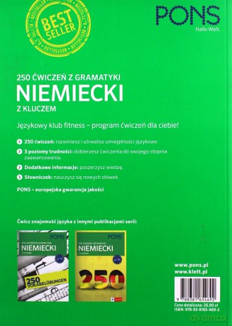 250 ćwiczeń z gramatyki niemieckiej A1-B2 [KSIĄŻKA]
