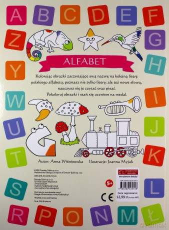 Alfabet do kolorowania - Anna Wiśniewska, Joanna Myjak [KSIĄŻKA]