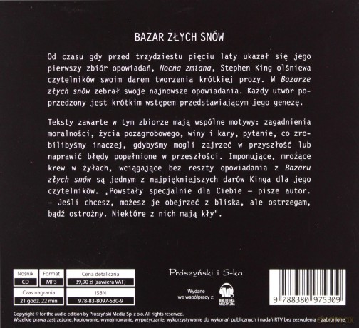Bazar złych snów - Stephen King [AUDIOBOOK]