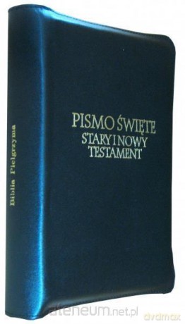 Biblia Pielgrzyma skórzany futerał czarny [KSIĄŻKA]