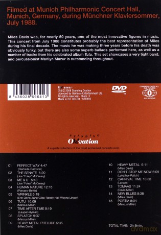 Miles Davis: Time After Time. Live at the Philharmonic Concert Hall 1988 [DVD]