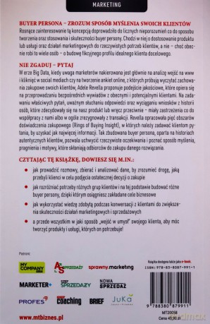 Buyer Persona. Poznaj i zrozum decyzje zakupowe - Adele Revella, Marcin Kowalczyk [KSIĄŻKA]