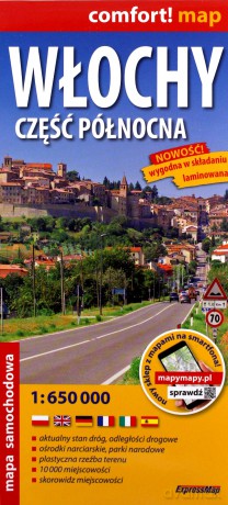 Comfort! map Włochy część północna 1:650 000