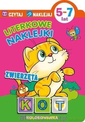 Czytaj Naklejaj. Literkowe naklejki. Zwierzęta 5-7 [KSIĄŻKA]
