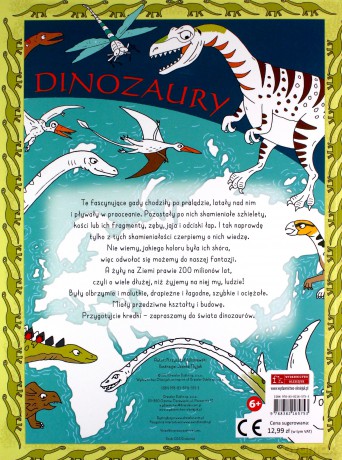 Dinozaury do kolorowania - Krzysztof Wiśniewski, Joanna Myjak [KSIĄŻKA]