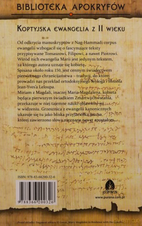 Ewangelia Marii Magdaleny - Jean-Yves Leloup [KSIĄŻKA]