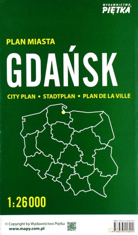 Gdańsk 1:26 000 plan miasta