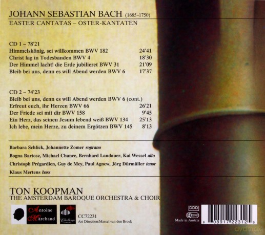 Johann Sebastian Bach: Easter Cantatas [2CD]
