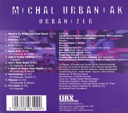 Michał Urbaniak: Urbanizer [CDl]