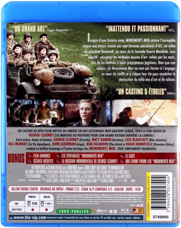 The Monuments Men (Obrońcy skarbów) [Blu-Ray]