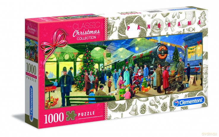 CLEMENTONI 1000 el. panoramiczne kolekcja świąteczna 39577 [PUZZLE]