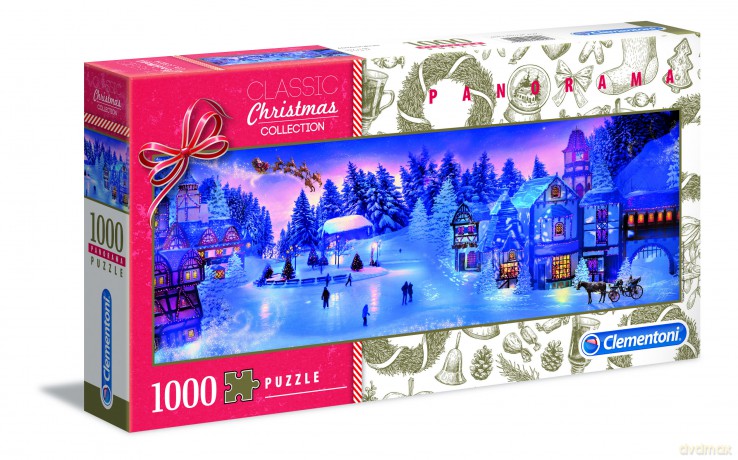 CLEMENTONI 1000 el. panoramiczne Kolekcja świąteczna 39582 [PUZZLE]