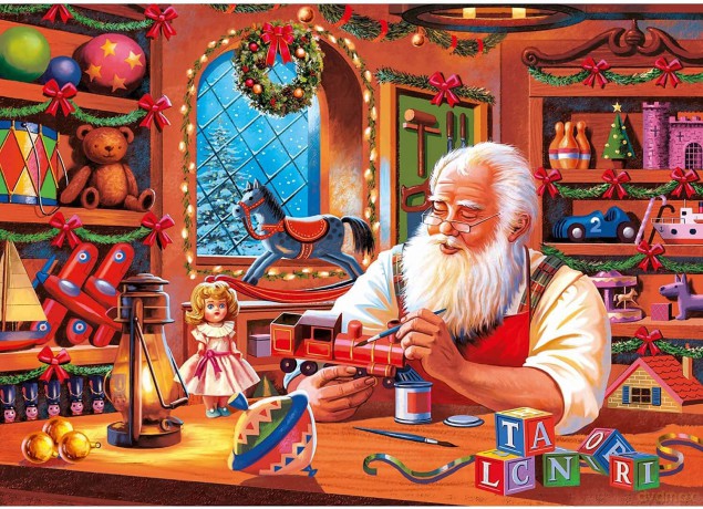 CLEMENTONI 1000 el. walizka kolekcja świąteczna 39584 [PUZZLE]