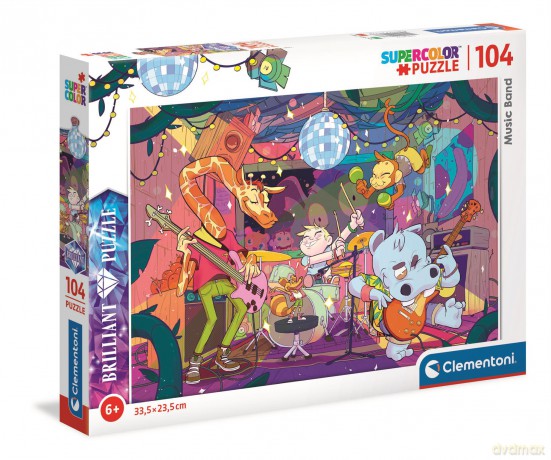 CLEMENTONI 104 el. brylantowe Music Band 20177 [PUZZLE]