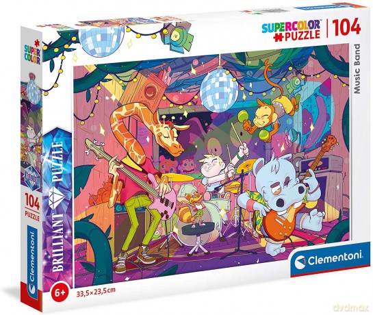 CLEMENTONI 104 el. brylantowe Music Band 20177 [PUZZLE]