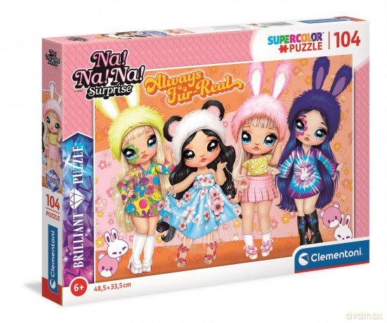 CLEMENTONI 104 el. brylantowe Na! Na! Na! Surprise! 20186 [PUZZLE]