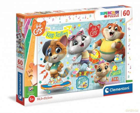 CLEMENTONI 60 el. super color 44 el. Koty 26063 [PUZZLE]