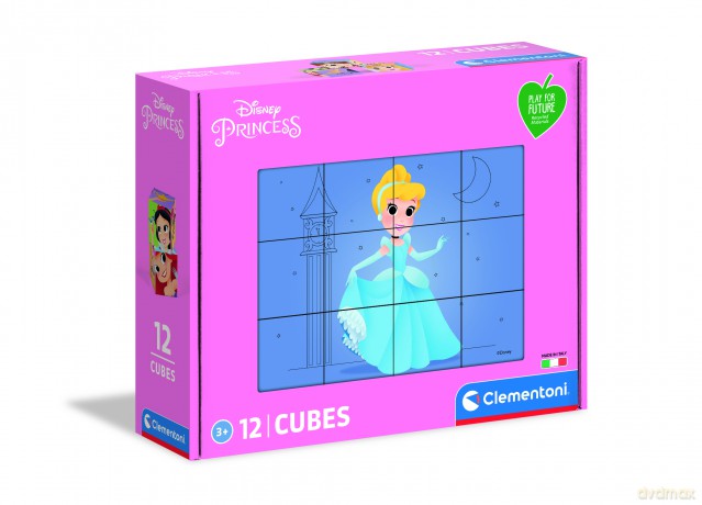 CLEMENTONI Kostki 12 play for future Księżniczki 45012 [PUZZLE]