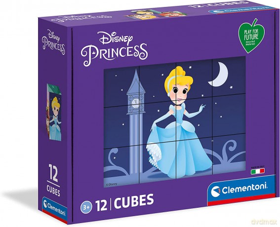 CLEMENTONI Kostki 12 play for future Księżniczki 45012 [PUZZLE]