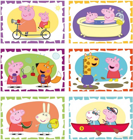 CLEMENTONI Kostki 6 el play for future Świanka Peppa 44009 [PUZZLE]
