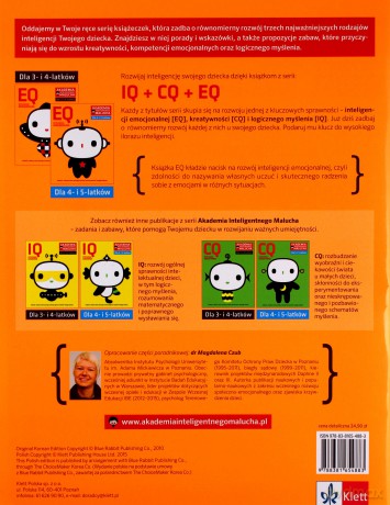 EQ-inteligencja emocjonalna dla 4-5 latków nowe zabawy z poradami psychologa Książka z naklejkami Akademia Inteligentnego Malucha [KSIĄŻKA]