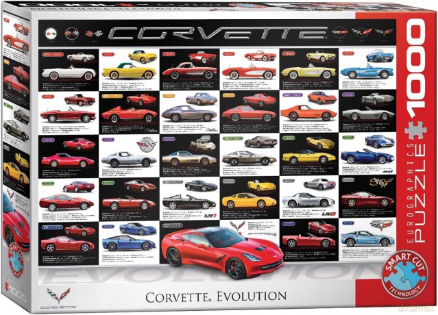 EUROGRAPHICS 1000 el. Corvette ewolucja 6000-0683 [PUZZLE]