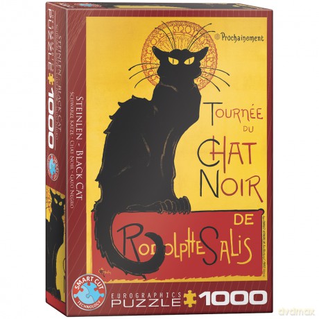 EUROGRAPHICS 1000 el. Czarny kot, T.A.Steinlen 6000-1399 [PUZZLE]