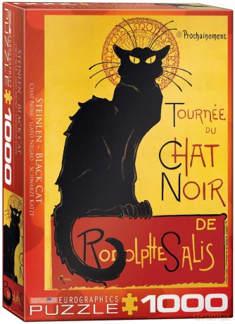 EUROGRAPHICS 1000 el. Czarny kot, T.A.Steinlen 6000-1399 [PUZZLE]