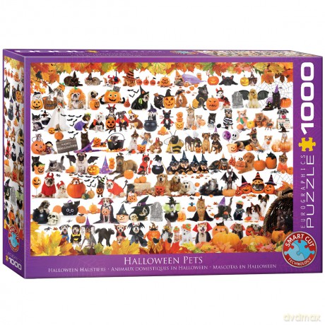 EUROGRAPHICS 1000 el. Halloween zwierząt domowych 6000-5416 [PUZZLE]
