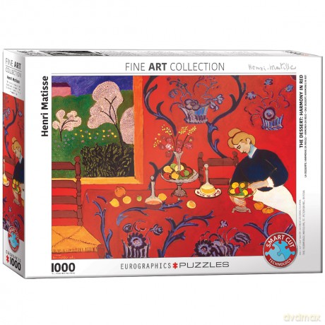 EUROGRAPHICS 1000 el. Harmonia w kolorze czerwonym, Henri Mat 6000-5610 [PUZZLE]