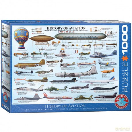 EUROGRAPHICS 1000 el. Historia lotnictwa 6000-0086 [PUZZLE]