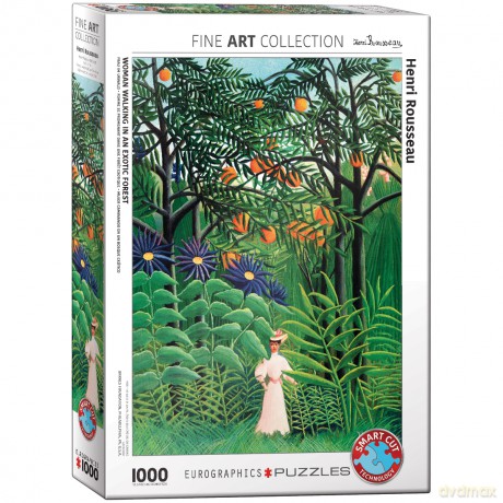 EUROGRAPHICS 1000 el. Kobieta w egzotycznym lesie, Henri Rousseau 6000-5608 [PUZZLE]