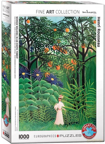 EUROGRAPHICS 1000 el. Kobieta w egzotycznym lesie, Henri Rousseau 6000-5608 [PUZZLE]
