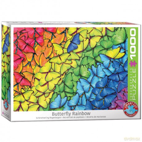 EUROGRAPHICS 1000 el. Kolorowe motyle 6000-5603 [PUZZLE]