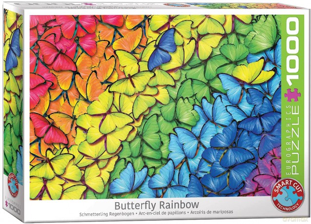 EUROGRAPHICS 1000 el. Kolorowe motyle 6000-5603 [PUZZLE]