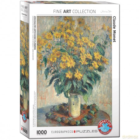 EUROGRAPHICS 1000 el. Kwiat karczocha jerozolimskiego, Claude Monet 6000-0319 [PUZZLE]