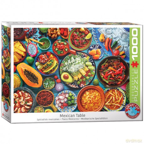 EUROGRAPHICS 1000 el. Maksykański stół 6000-5616 [PUZZLE]