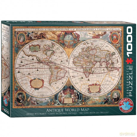 EUROGRAPHICS 1000 el. Mapa świata Orbis Geographica 6000-1997 [PUZZLE]
