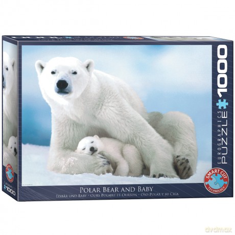 EUROGRAPHICS 1000 el. Niedźwiedź polarny i dziecko 6000-1198 [PUZZLE]