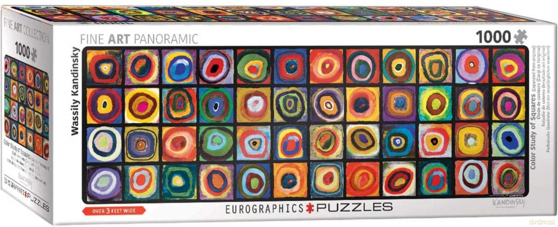 EUROGRAPHICS 1000 el. panoramiczne Studium kolorów, Wasily Kandinsky 6010-5443 [PUZZLE]