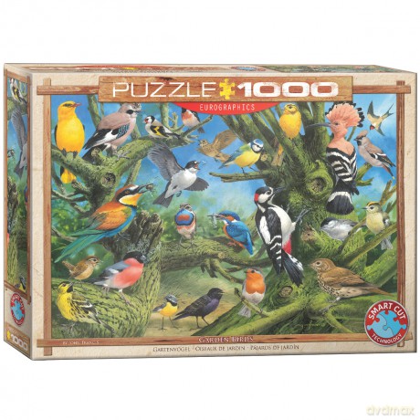 EUROGRAPHICS 1000 el. Ptaki ogrodowe, Joahn Franc 6000-0967 [PUZZLE]