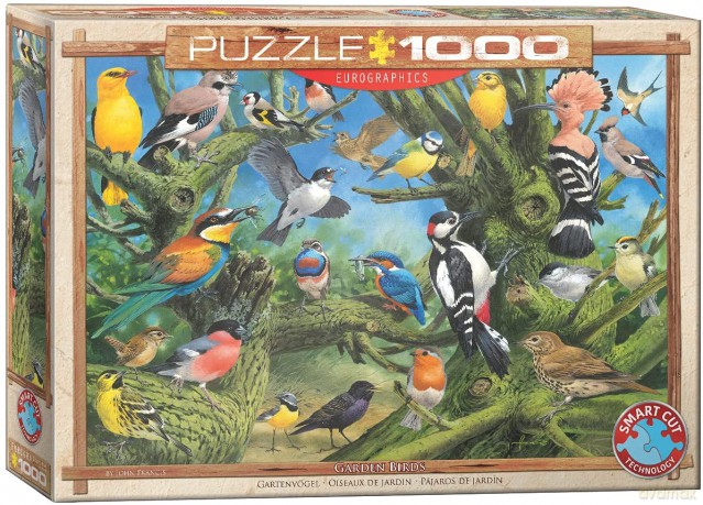 EUROGRAPHICS 1000 el. Ptaki ogrodowe, Joahn Franc 6000-0967 [PUZZLE]