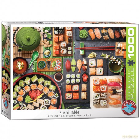 EUROGRAPHICS 1000 el. Stół sushi 6000-5618 [PUZZLE]