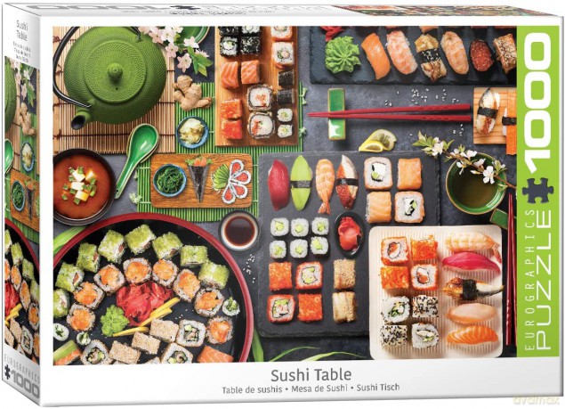 EUROGRAPHICS 1000 el. Stół sushi 6000-5618 [PUZZLE]